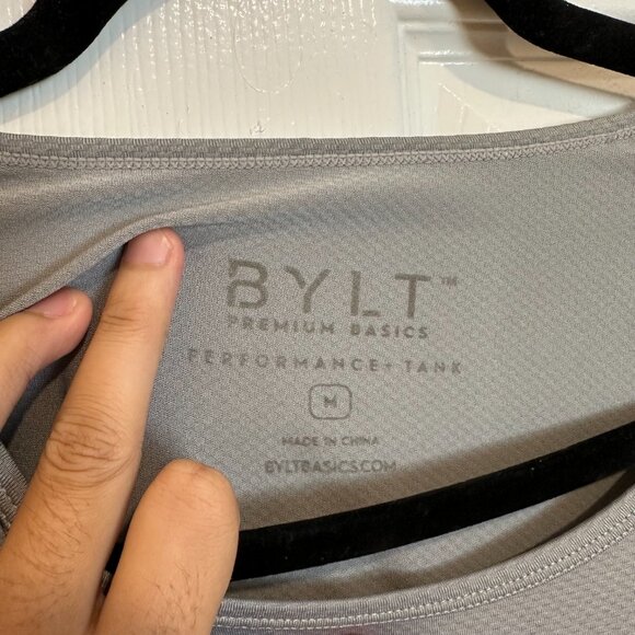 BYLT Premium Basics - Performance+ Drop-Cut Tank Storm Medium - Picture 4 of 6